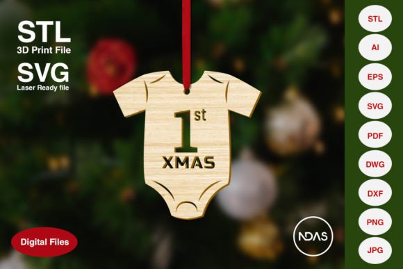1st_Xmas_Baby_Romper_Christmas_Ornament