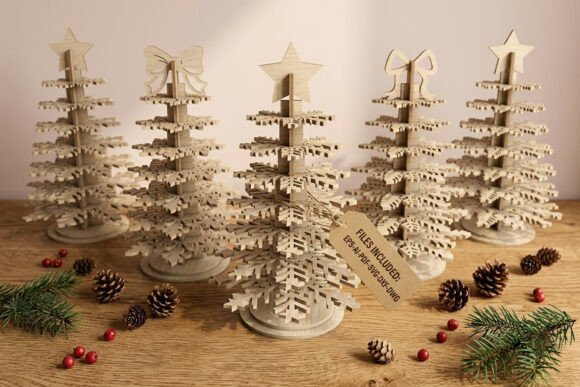 3D_Snowflake_Tree_Laser_Cut_SVG