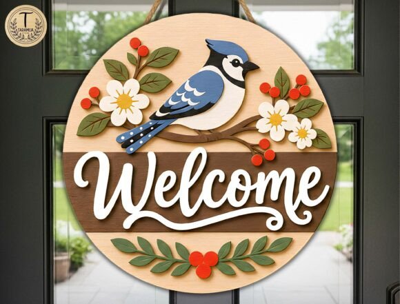 Bird_Welcome_Door_Hanger_SVG