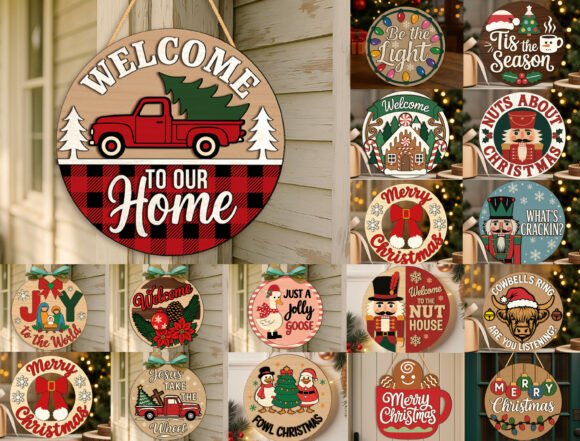 Bundle_Christmas_Door_Sign_Cute_Xmas_Svg