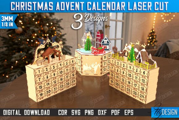 Christmas_Advent_Calendar_Laser_Cut_Set