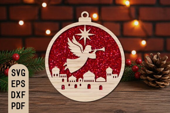Christmas_Angel_Ornament_Laser_Cut_SVG