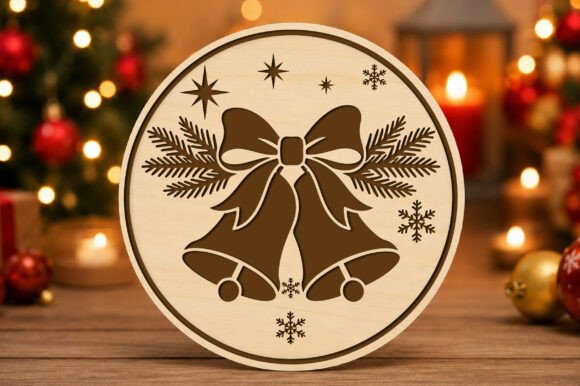 Christmas_Bells_Round_Sign_SVG