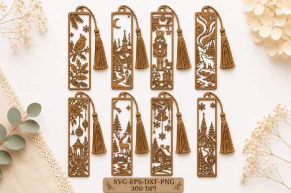 Christmas_Bookmark_SVG_Laser_Cut_Bundle