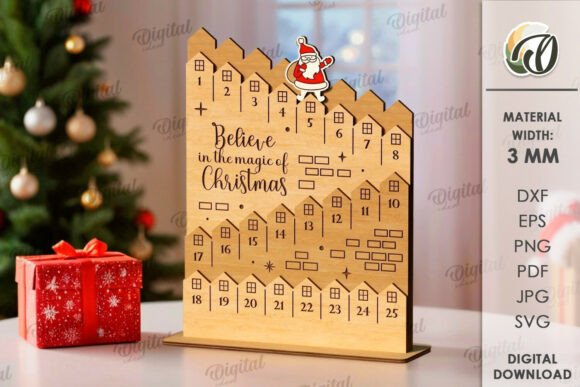Christmas_Countdown_Calendar_Laser_Cut