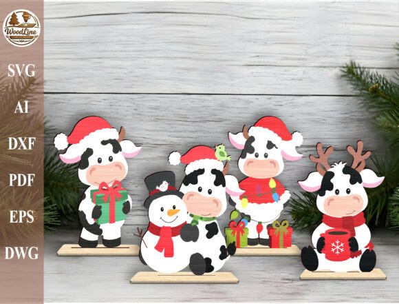 Christmas_Cow_Shelf_Sitter_SVG_Bundle