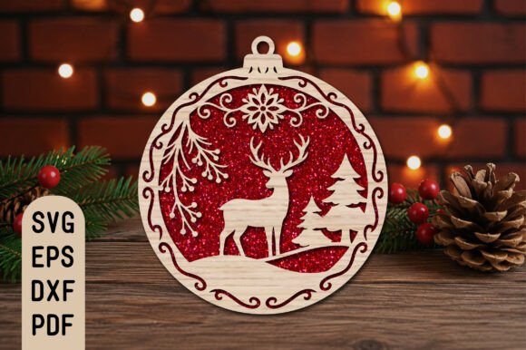 Christmas_Deer_Lase_Cut_SVG