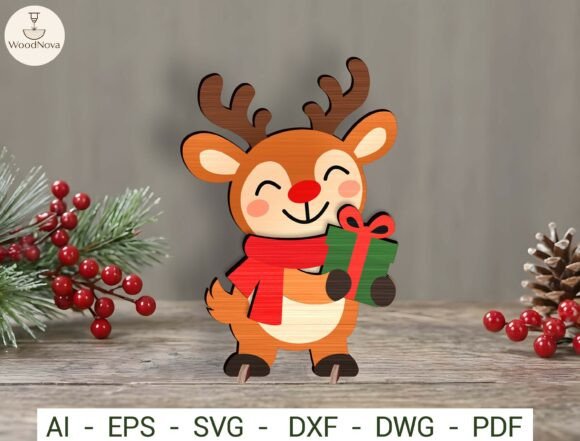 Christmas_Deer_Shelf_Sitter_SVG