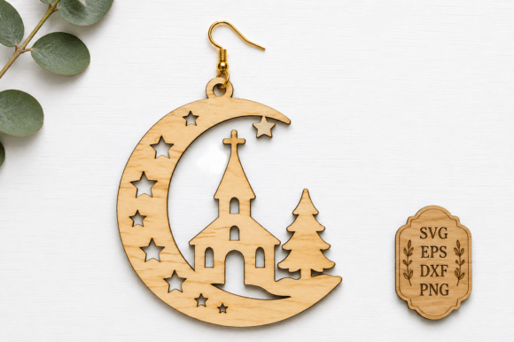 Christmas_Earrings_Laser_Cut_File