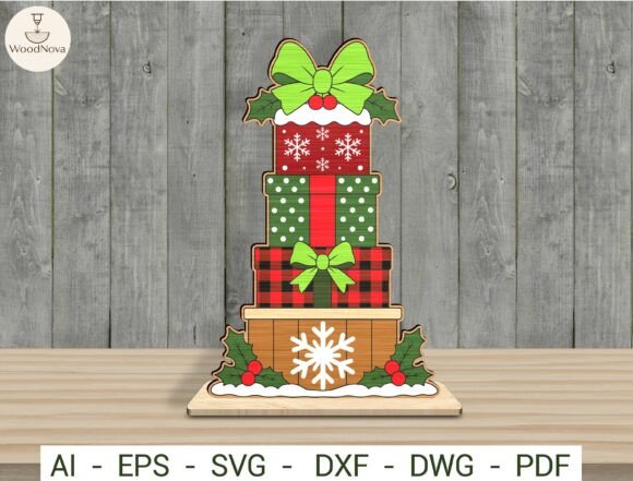Christmas_Gift_Box_Shelf_Sitter_SVG