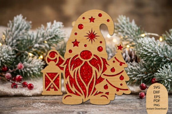 Christmas_Gnome_Laser_Cut_SVG