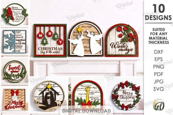 Christmas_Grunge_Wall_Decors_Bundle