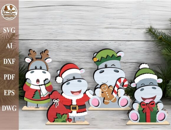 Christmas_Hippo_Shelf_Sitter_SVG_Bundle