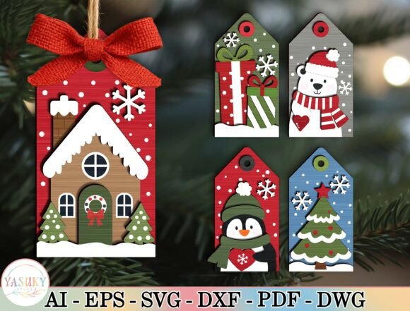Christmas_House_Ornament_SVG_Bundle