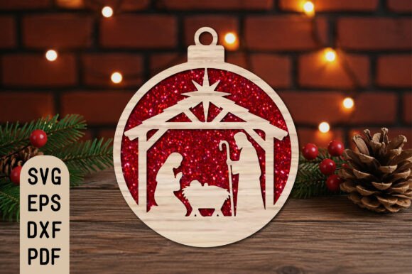 Christmas_Nativity_Ornament_Laser_Cut