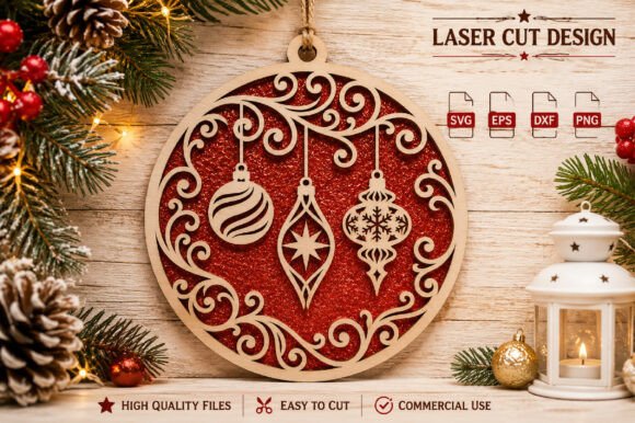 Christmas_Ornaments_Laser_Cut_SVG