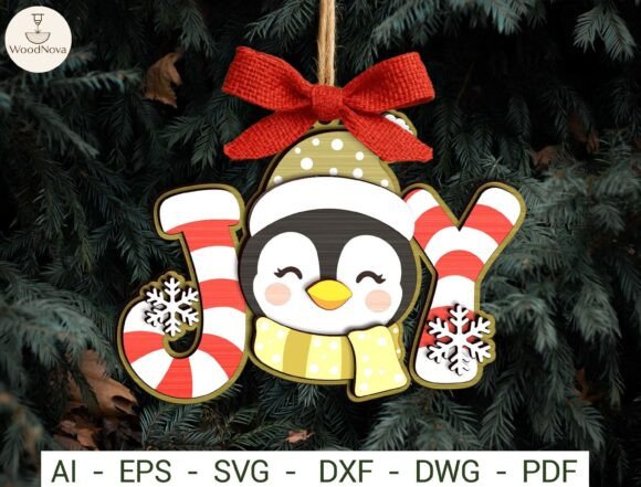 Christmas_Penguin_Joy_Ornament_SVG