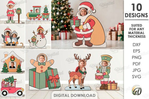 Christmas_Photo_Zones_Bundle_Laser_Cut