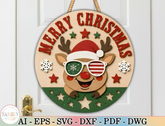 Christmas_Reindeer_Door_Hanger_SVG