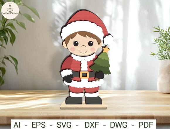 Christmas_Santa_Shelf_Sitter_SVG