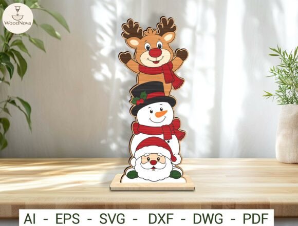 Christmas_Standing_Laser_Cut_Files_SVG
