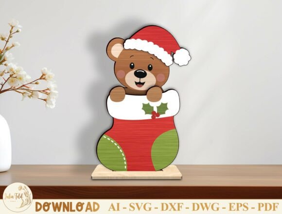Christmas_Teddy_Bear_Stocking_SVG