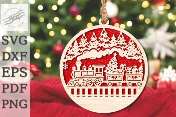 Christmas_Train_Gifts_Laser_Cut_SVG