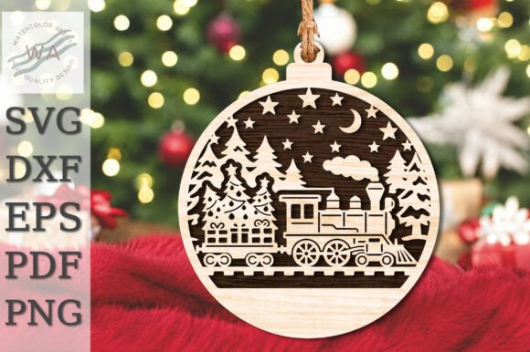 Christmas_Train_Tree_Laser_Cut_SVG