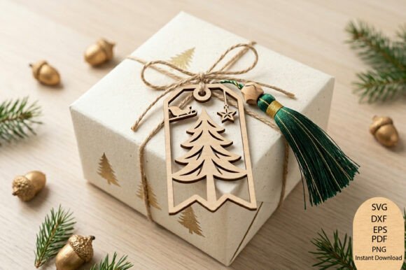 Christmas_Tree_Gift_Tag_Laser_Cut_SVG