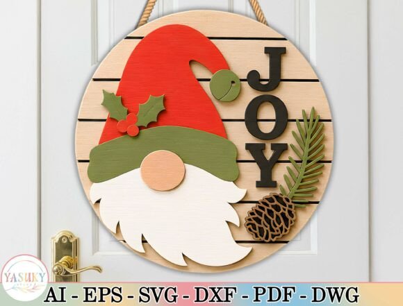 Layered_Christmas_Gnome_Door_Hanger_SVG