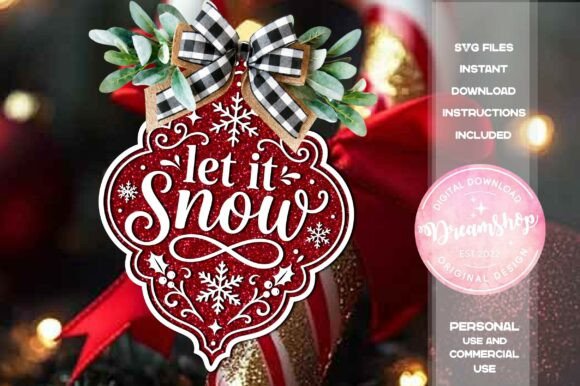 Let_It_Snow_Arabesque_Ornament_SVG
