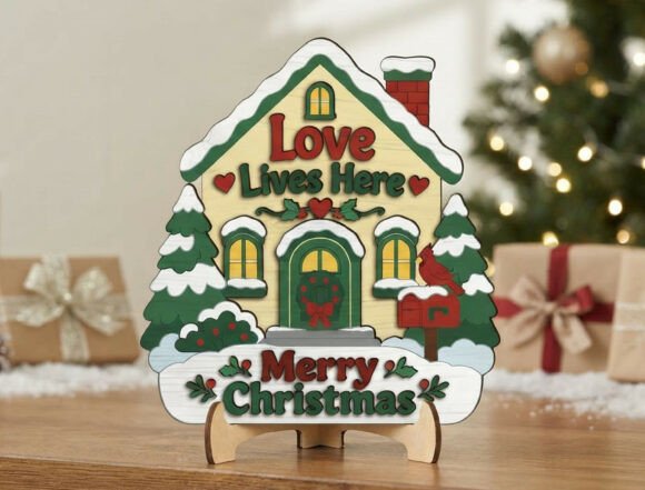 Love_Lives_Here_Christmas_Sign_Custom