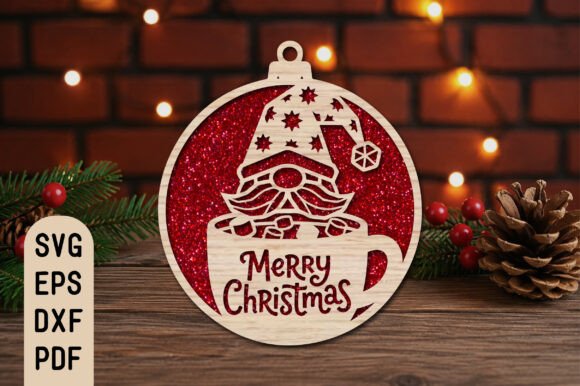 Merry_Christmas_Gnome_Mug_Ornament_SVG