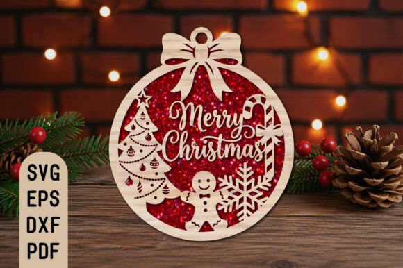 Merry_Christmas_Ornament_Laser_Cut_SVG