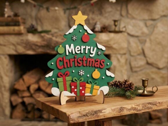 Merry_Christmas_Tree_Stand_Sign_Custom