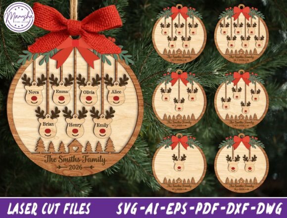 Personalized_Xmas_Family_Ornament_SVG