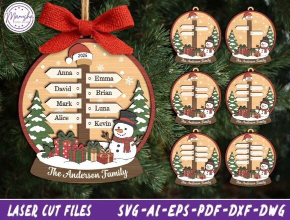 Personalized_Xmas_Family_Ornament_Svg