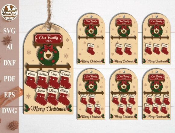 Personalized_Xmas_Stocking_Ornament_Svg