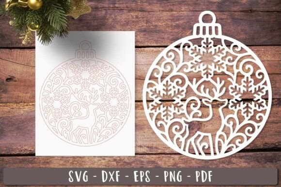 Reindeer_Bauble_SVG_Christmas_Ball_Laser