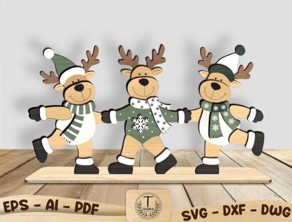 Reindeer_Christmas_Table_Decor_Svg