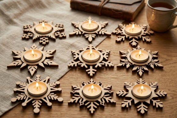 Snowflake_Tealight_Holder_SVG_Bundle